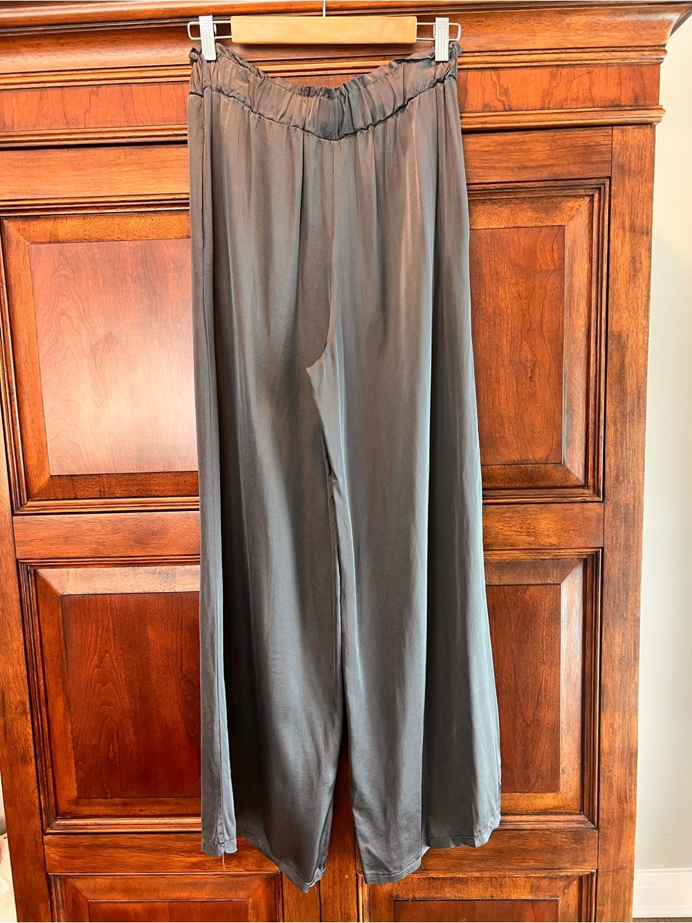BRAND BAZAR - Italian Pull-On Silk Blend Pants with Pockets - One Size